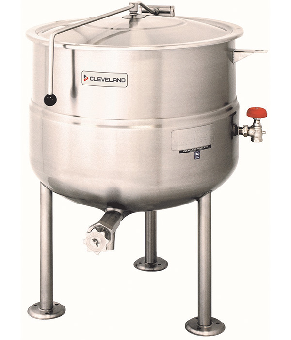 KDL: Direct steam kettles, Tri-leg or Pedestal stationary
