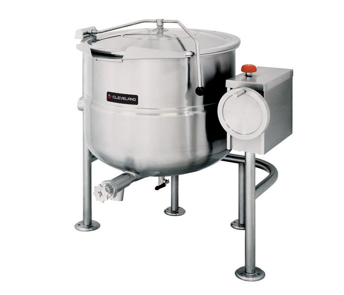 KDL-T: Direct steam kettles, quad leg tilting
